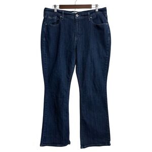 Levi's 515 jeans women's 32 bootcut dark wash blue festival boho cowgirl pockets